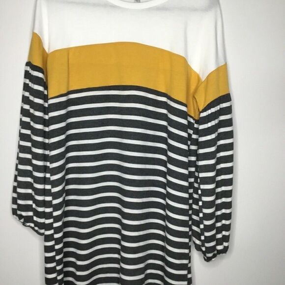 Moa Moa Women's Black/white Striped Long Sleeve Sweatshirt Size M - Picture 12 of 12